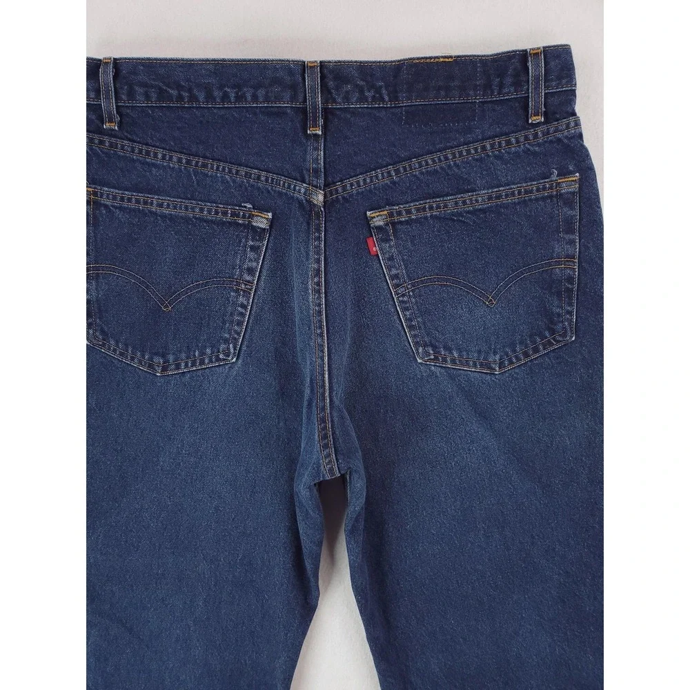 Vintage Levis 550 Jeans Mens 38x30 Blue Denim Relaxed Tapered USA MADE Y2K Baggy